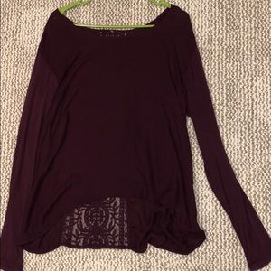 Maroon long sleeve